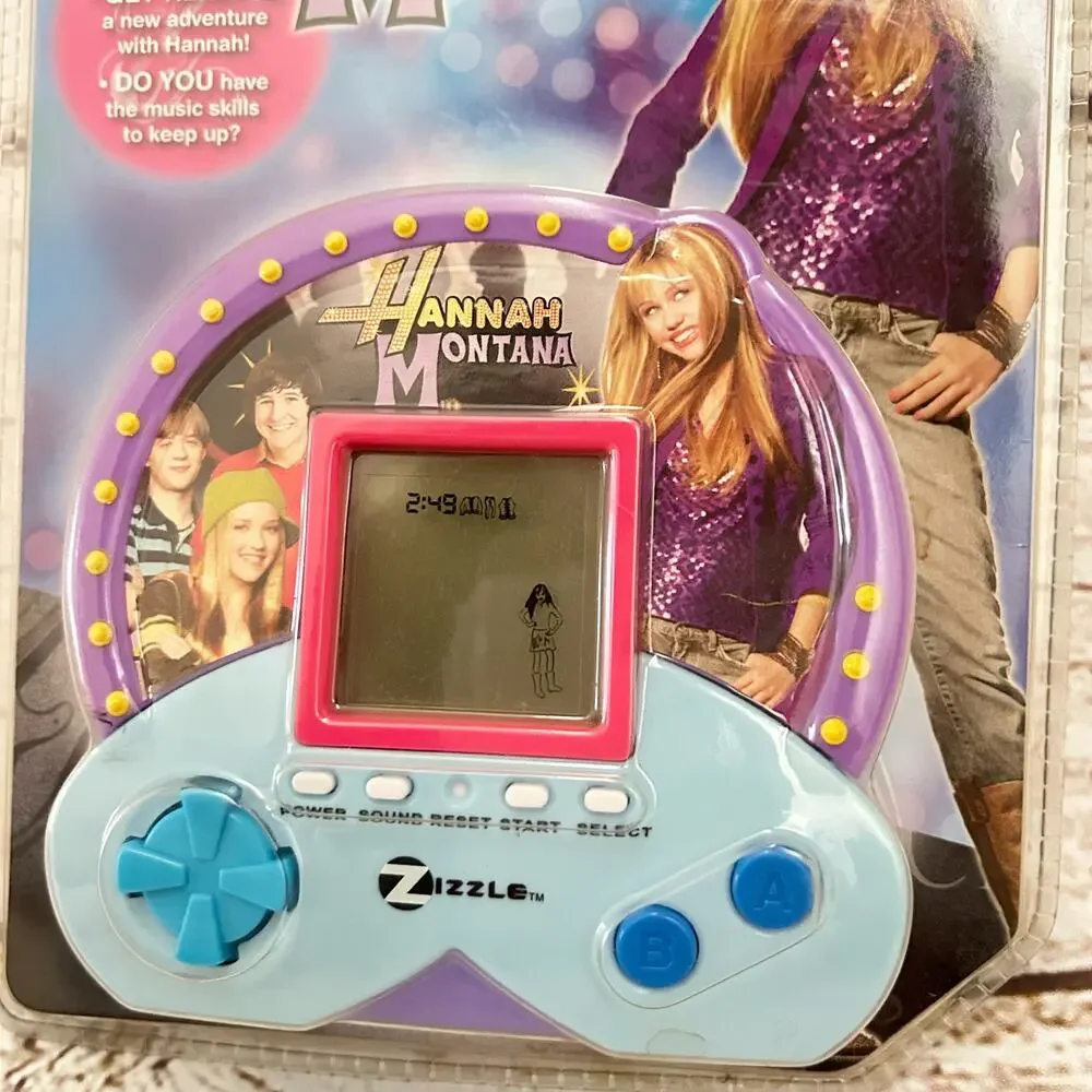 HANNAH MONTANA Vintage Electronic Handheld Game Machine Zizzle Disney NIP 2000s